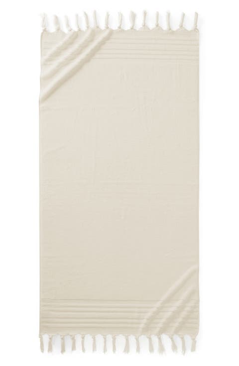 Ava Tied Fringe Bath Towel