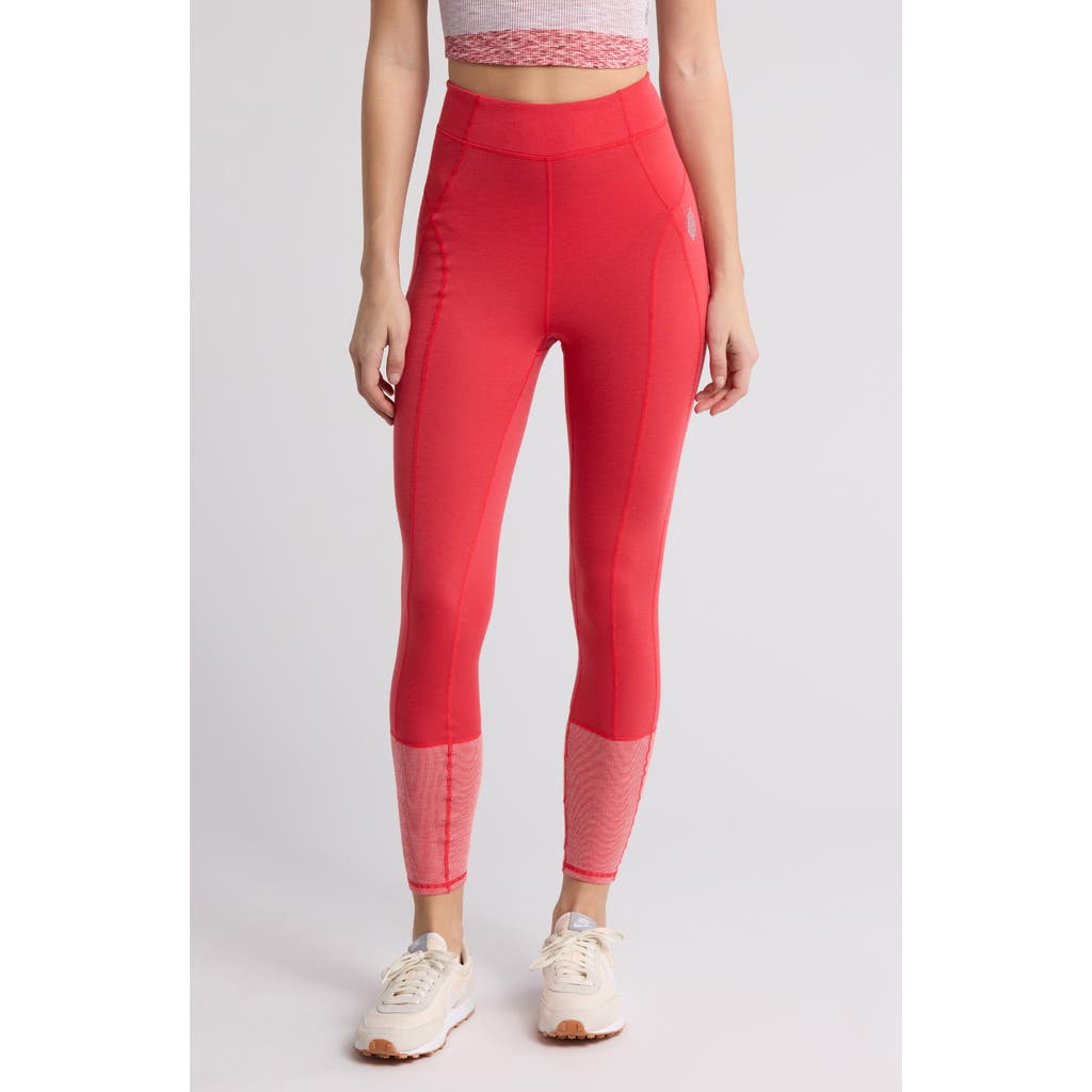 Free People Moonlight Wool Blend Base Layer Leggings In Winterberry