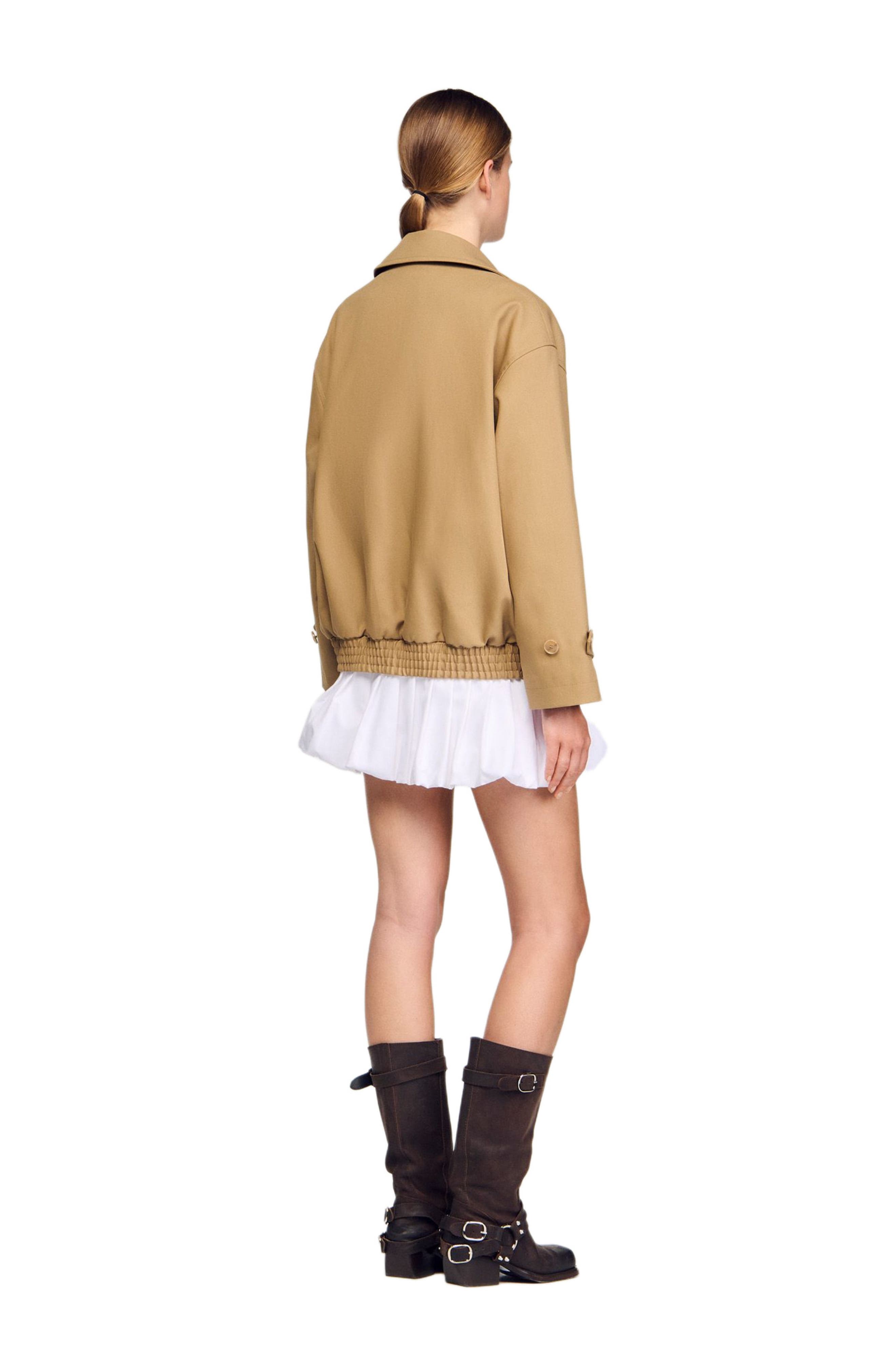 Short oversized trench coat - image 2