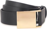 Vince Plaque Leather Belt