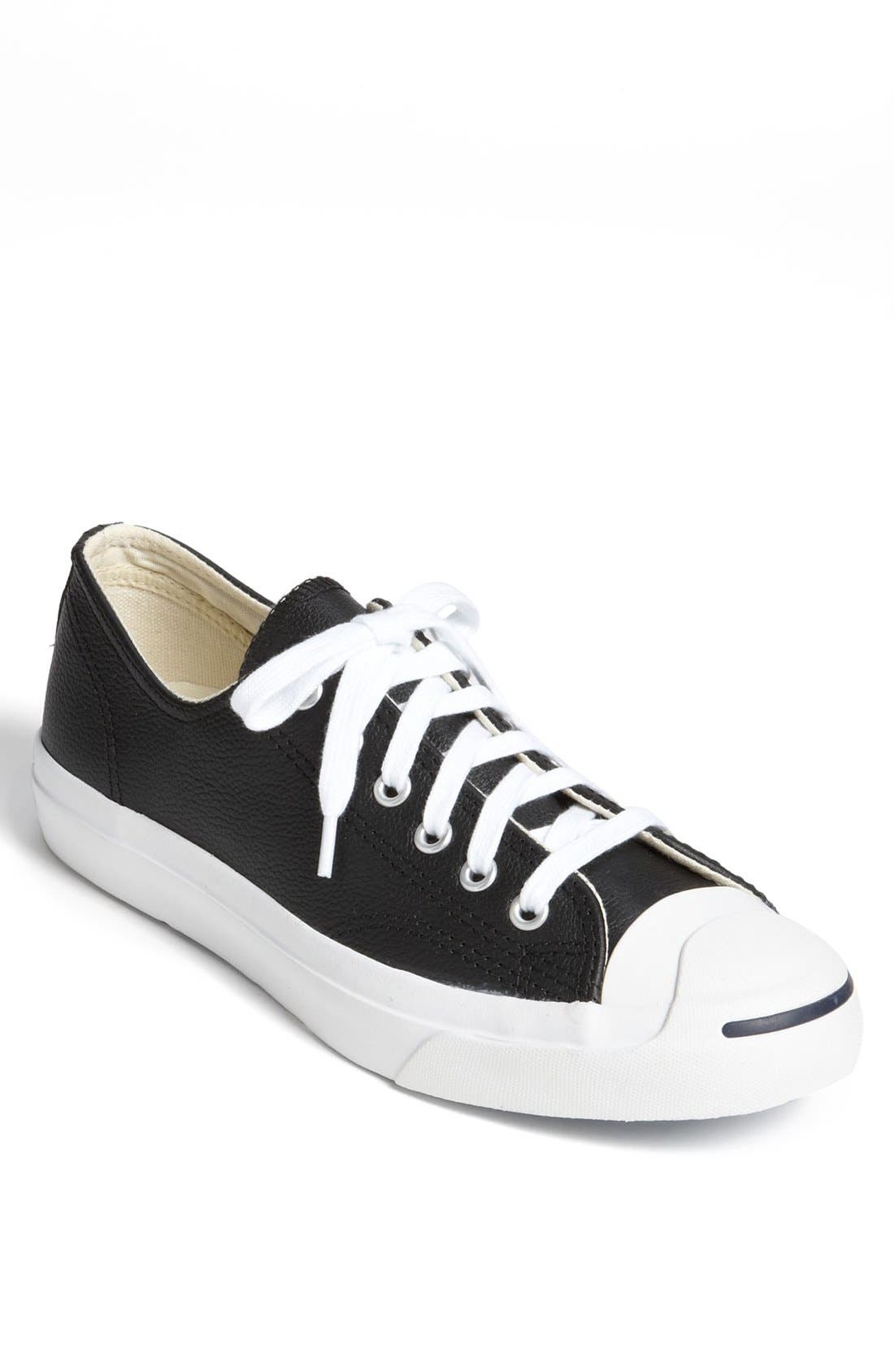 Converse Jack Purcell Low Top Leather Sneaker, Main, color, 