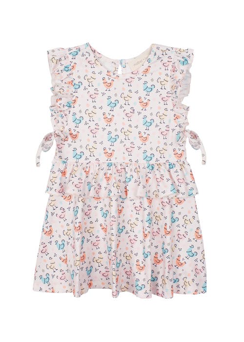 Mabel + Honey Kids'  Cheerful Chicks Dress In Multi