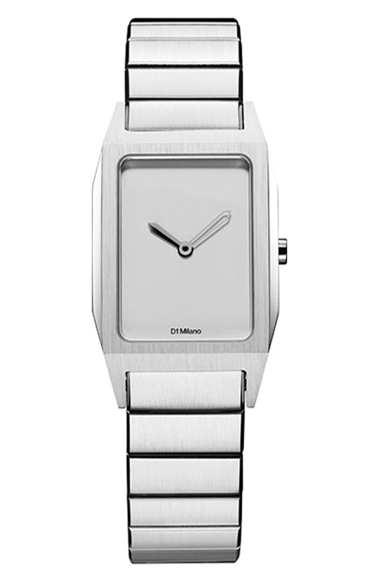 D1 Milano Studio71 Aura Bracelet Watch, 23.5mm, Main, color, Silver