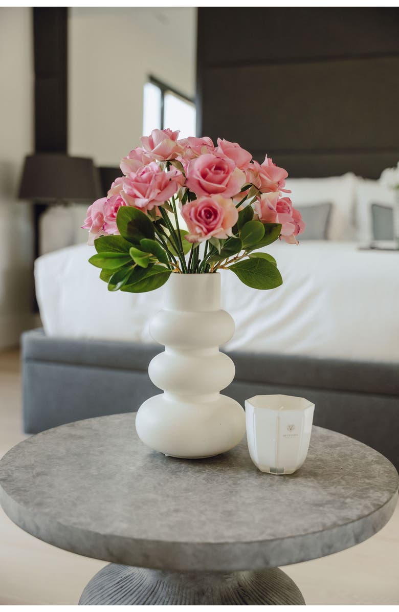 CocoBella Iris RealTouch Rose Arrangement, Alternate, color, Pink