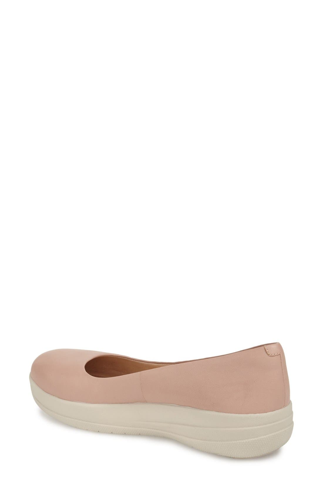 'Sportyballerina' Flat, Alternate, color, STONE LEATHER