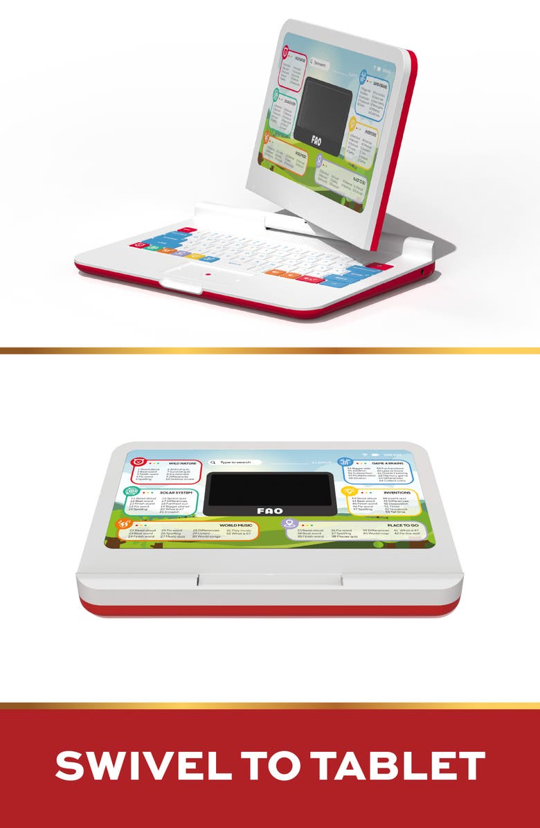 FAO Schwarz Teach & Talk Exploration Laptop, Alternate, color, Red