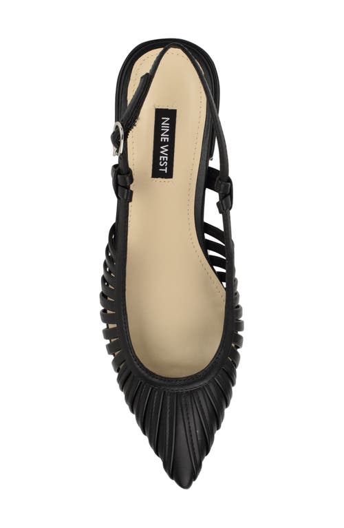 Nine West Duria Slingback Flat In Black