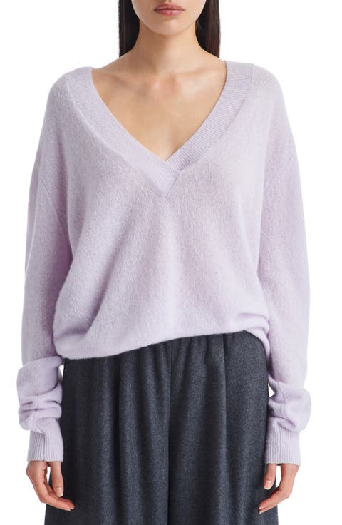 Cashmere Blend V-Neck Sweater
