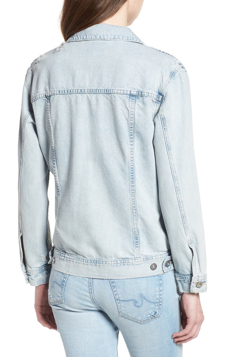 Nancy Denim Jacket, Alternate, color, SHATTERED INDIG