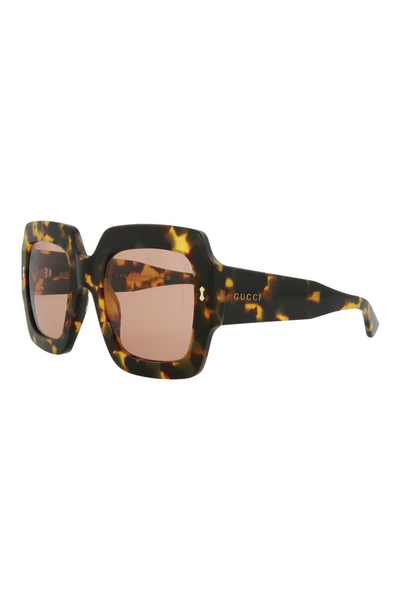 53mm Square Sunglasses, Alternate, color, HAVANA HAVANA RED