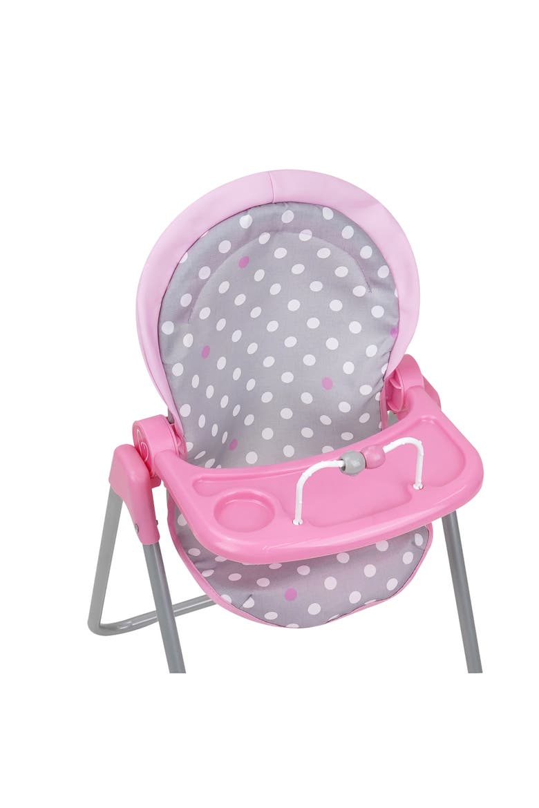 Cotton Candy Pink Foodie Doll Highchair Fits Dolls Up to 21", Alternate, color, Multicolored
