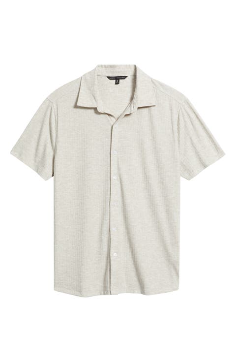 Anton Knit Button-Up Polo