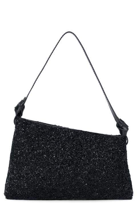 Dani Mini Leather & Bead Shoulder Bag