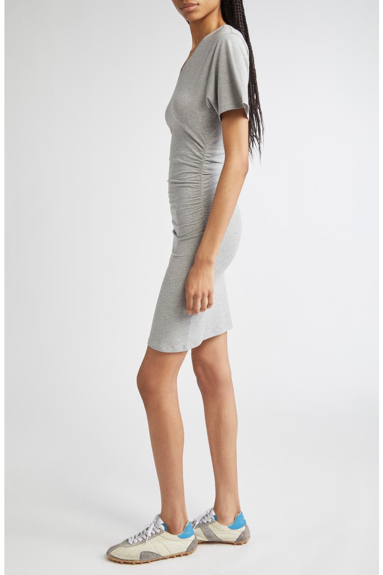 Mes Stretch Cotton T-Shirt Dress, Alternate, color, GREY