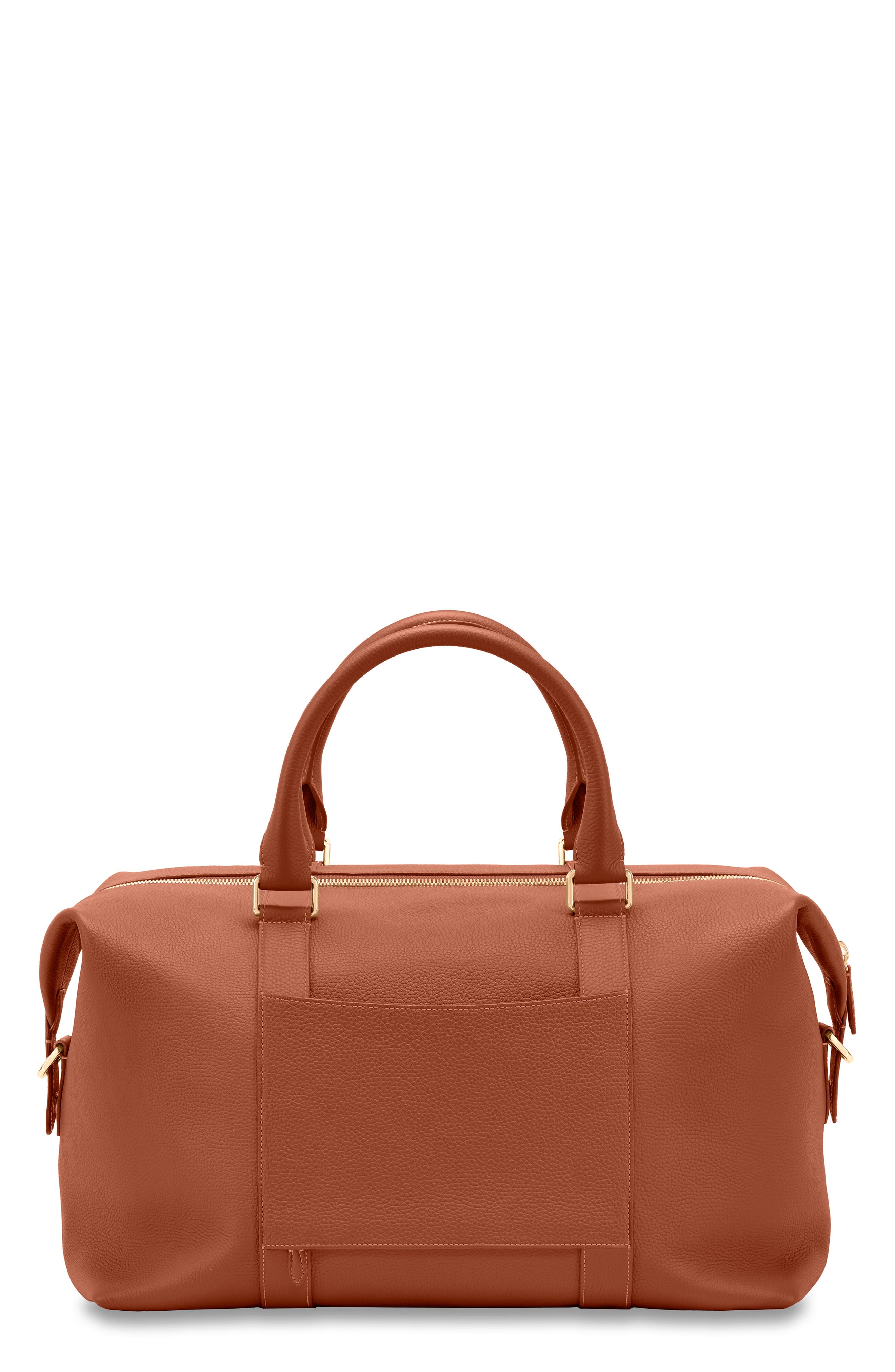 Leather Duffle Bag, Alternate, color, Walnut Brown