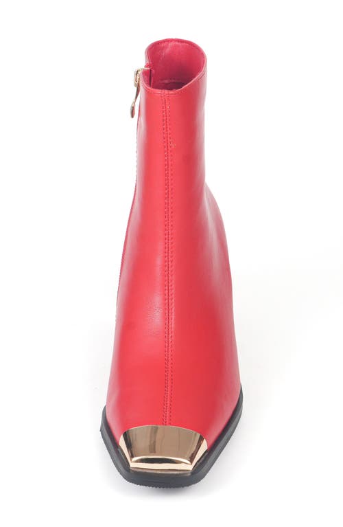 Ninety Union Terry Square Toe Boot In Red