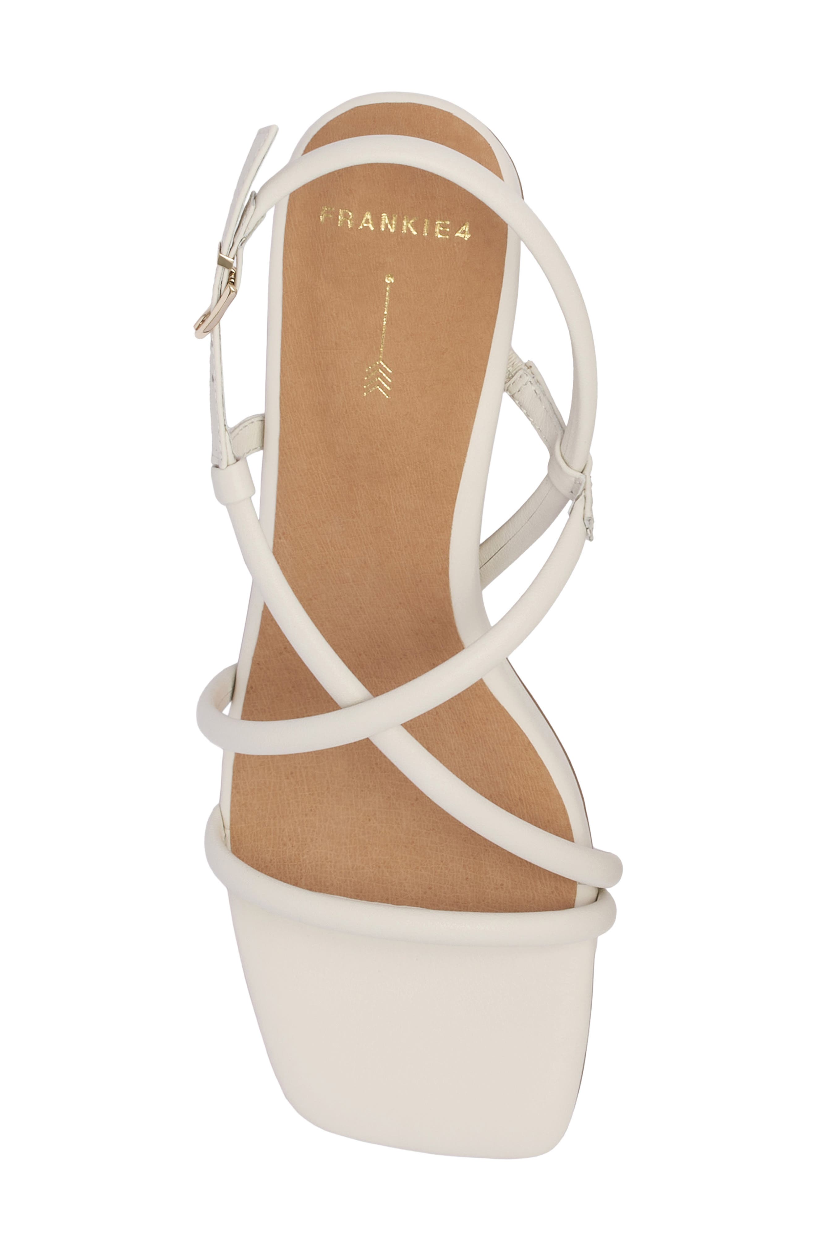 Lottie Leather Sandal, Alternate, color, CHALK