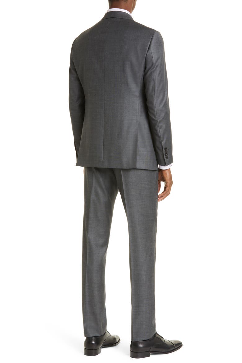 G-Line Grey Mélange Wool Suit, Alternate, color, GREY