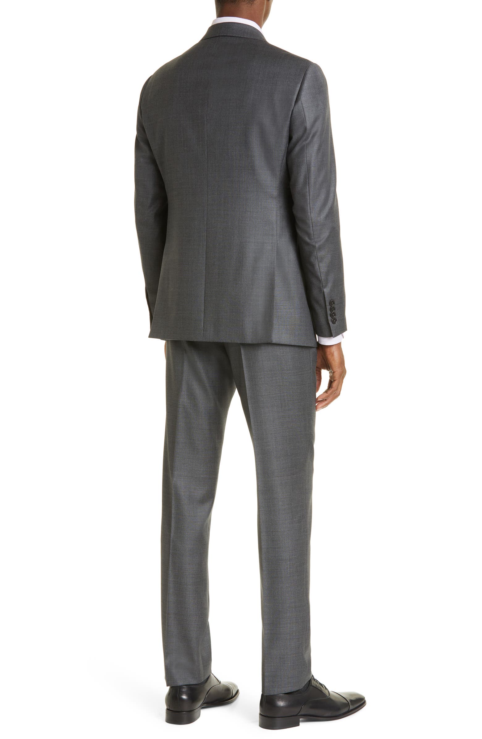 Emporio Armani G-Line Grey Mélange Wool Suit | Nordstrom
