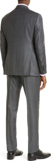 Emporio Armani G-Line Grey Mélange Wool Suit | Nordstrom