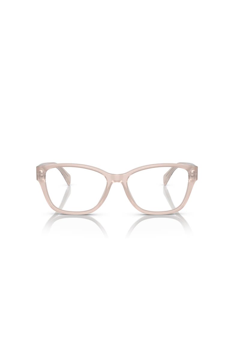 RALPH 55mm Rectangle optical glasses, Alternate, color, Pink