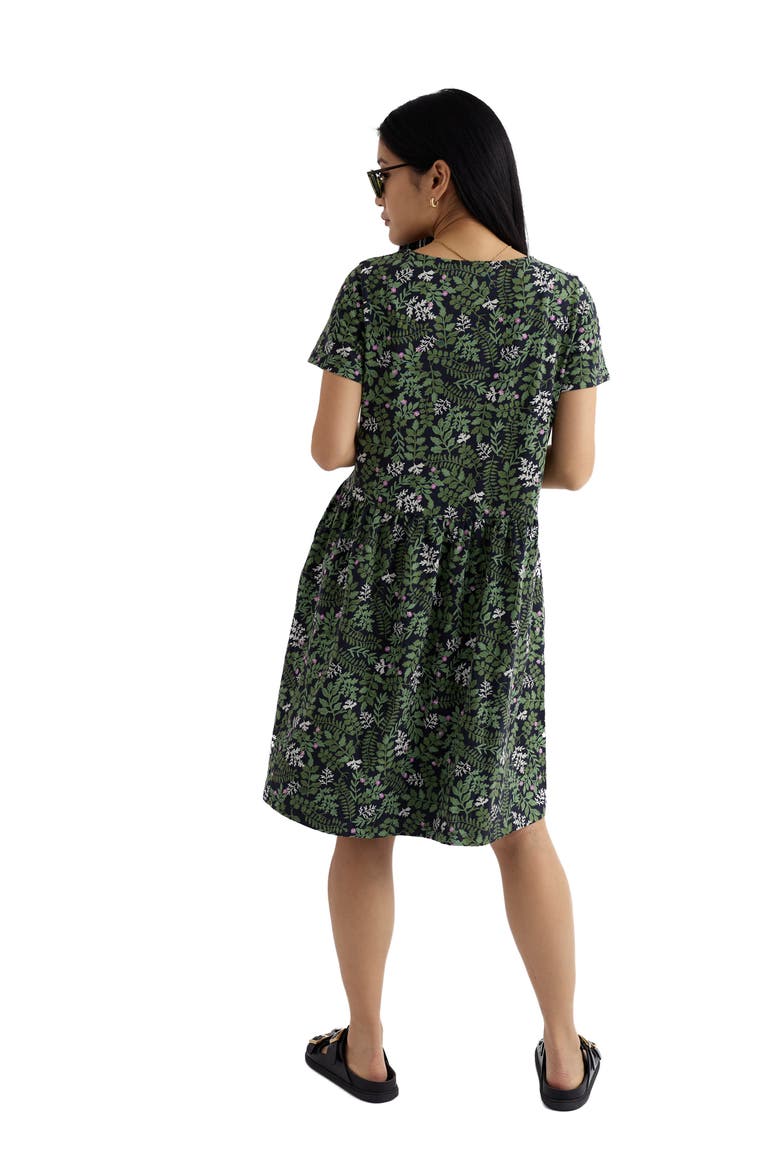 Carleon Cove Organic Cotton T-Shirt Dress, Alternate, color, PRESSED HERBS INKWELL