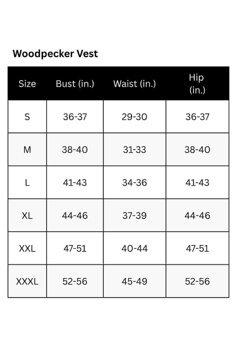 Woodpecker Unisex Vest, Alternate, color, Black Diamond