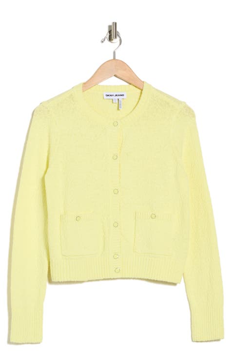 Button Front Cotton Cardigan