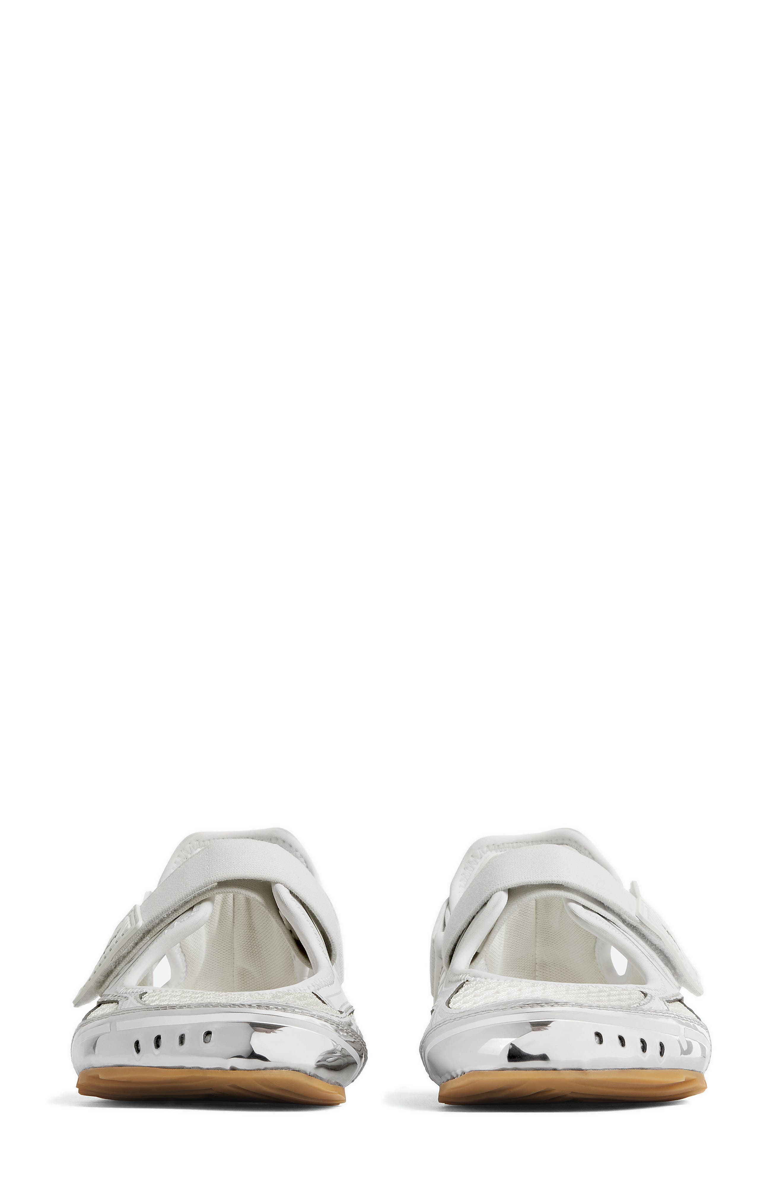 Bottega Veneta Orbit Flash Mary Jane Sneaker, Alternate, color, Silver-White