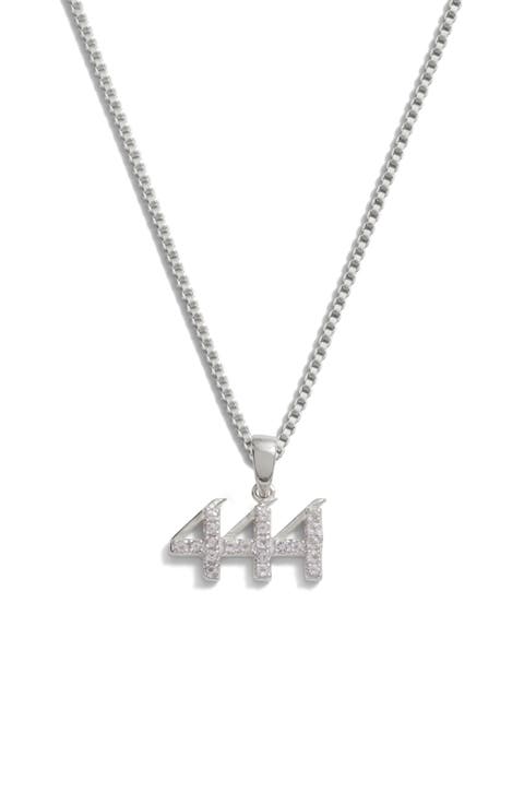 Pavé Angel Number Necklace