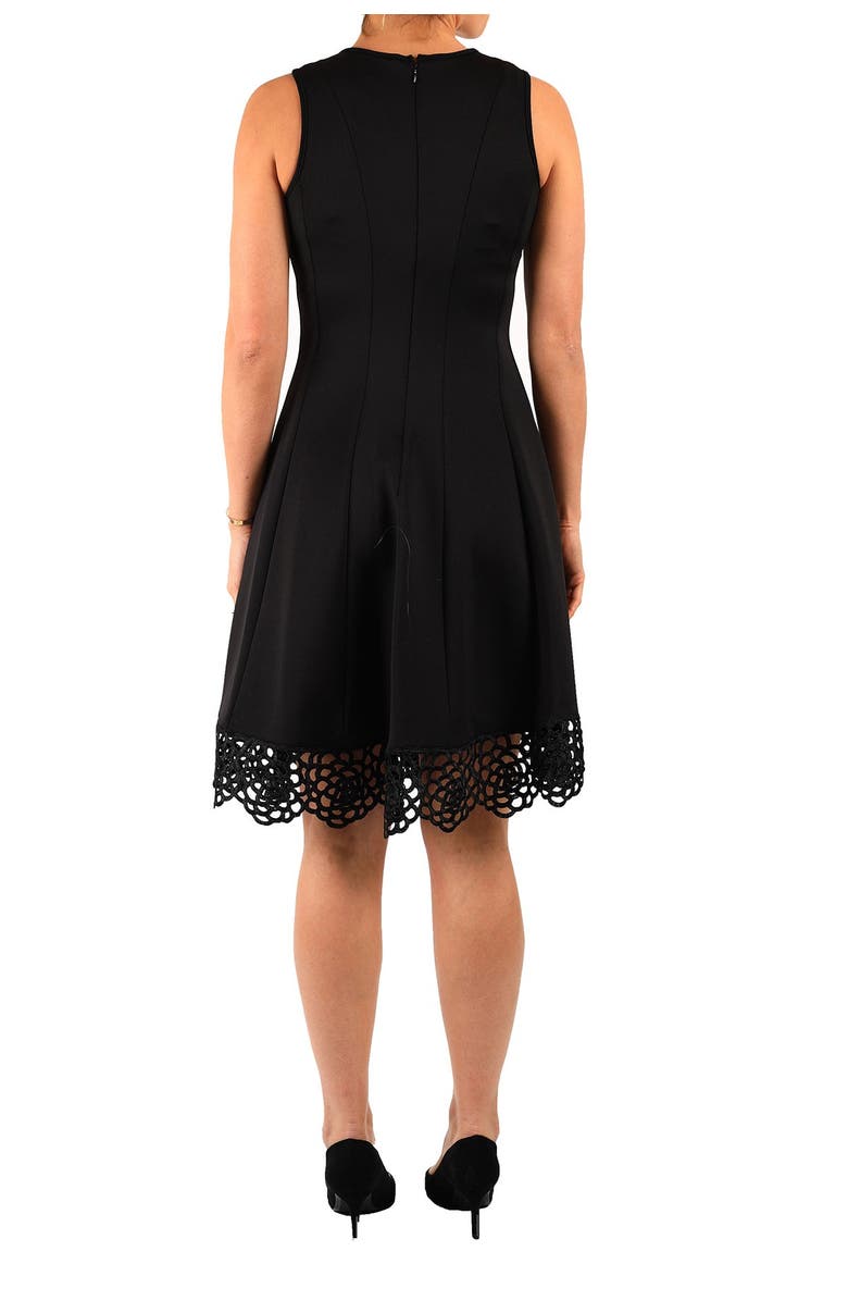 Donna Ricco V-Neck Fit & Flare Dress, Alternate, color, 