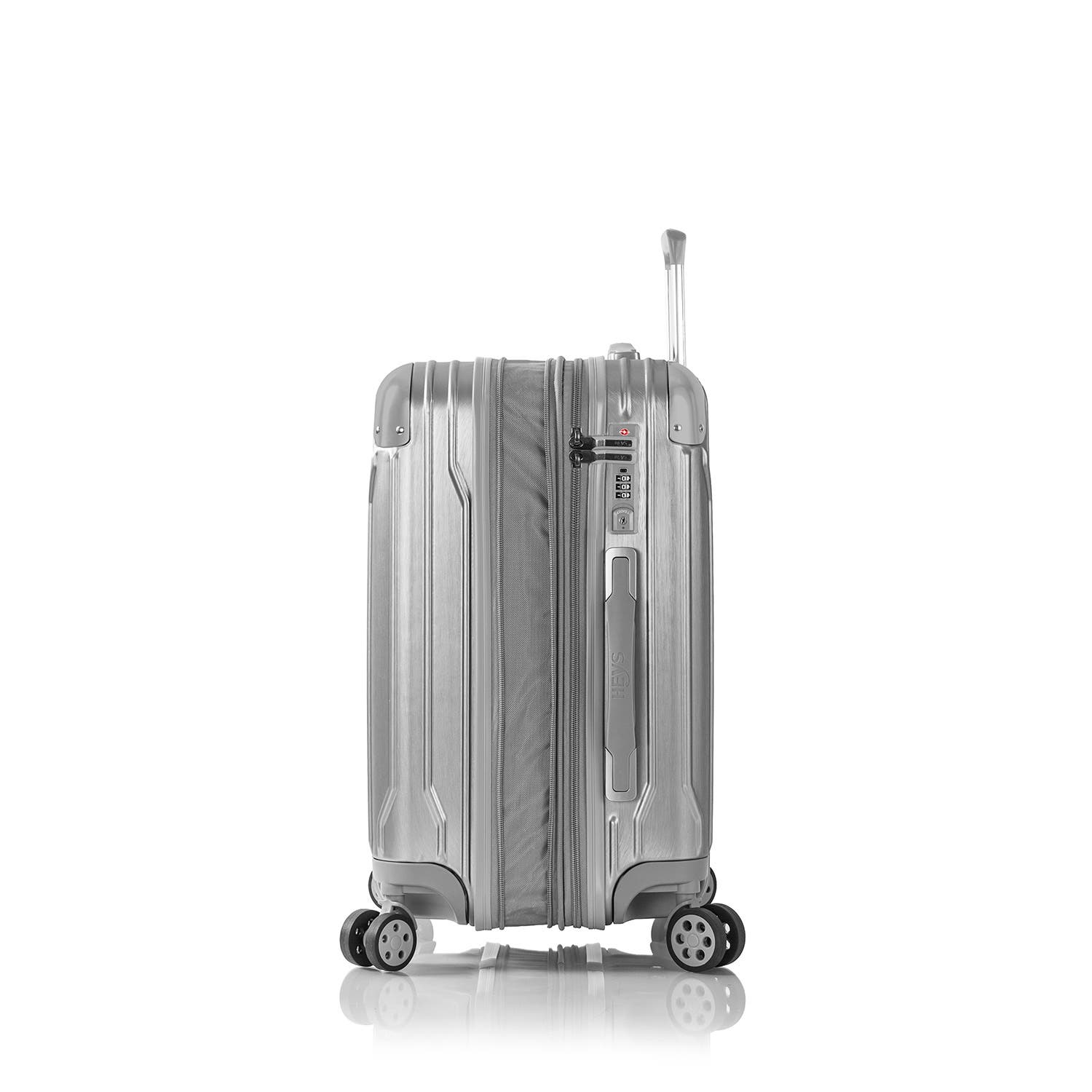 Heys Xtrak 21.5 Inch Carry-On Luggage, Alternate, color, Silver