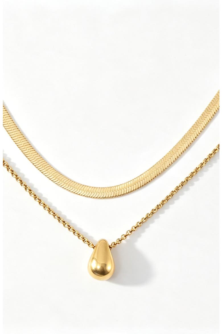 Seraphina Necklace Set, Main, color, Gold