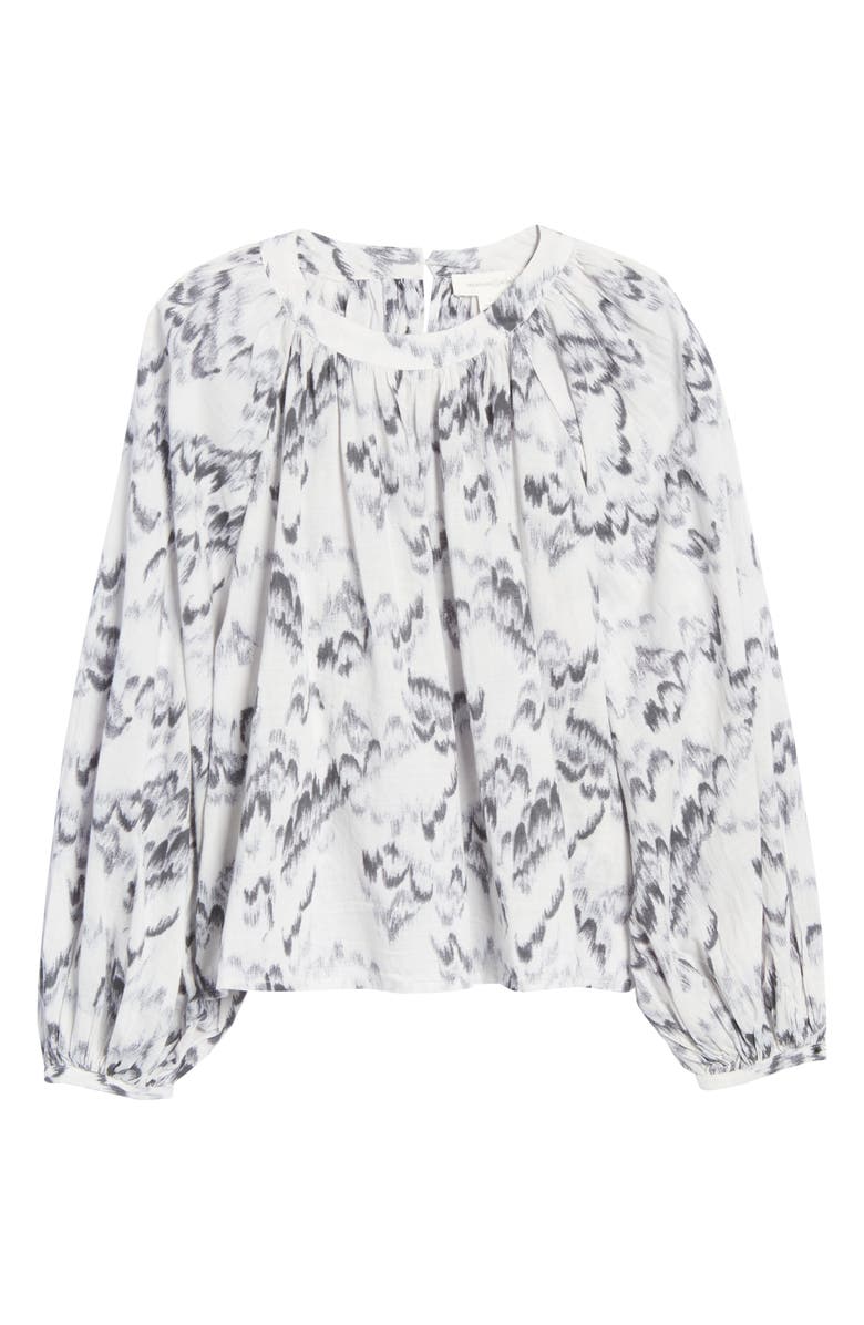 Treasure & Bond Floral Puff Shoulder Top, Alternate, color, 