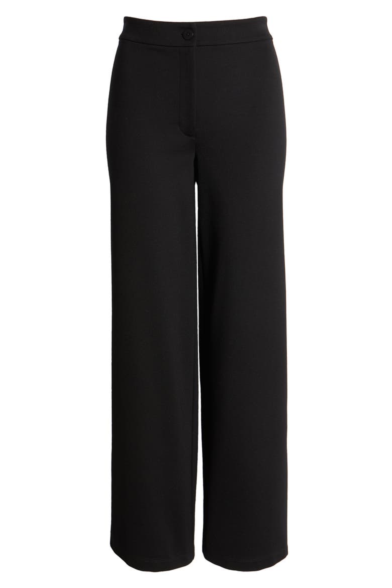 Straight Fit Pants, Alternate, color, BLACK