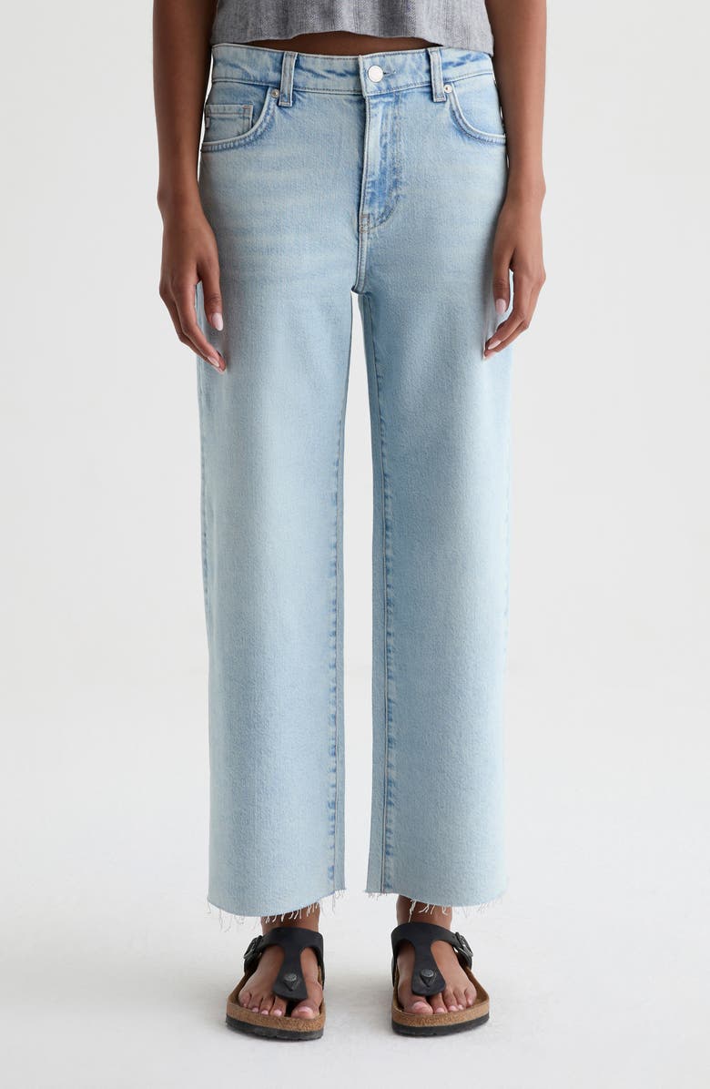 AG Saige Raw Hem Ankle Wide Leg Jeans, Main, color, Harvest