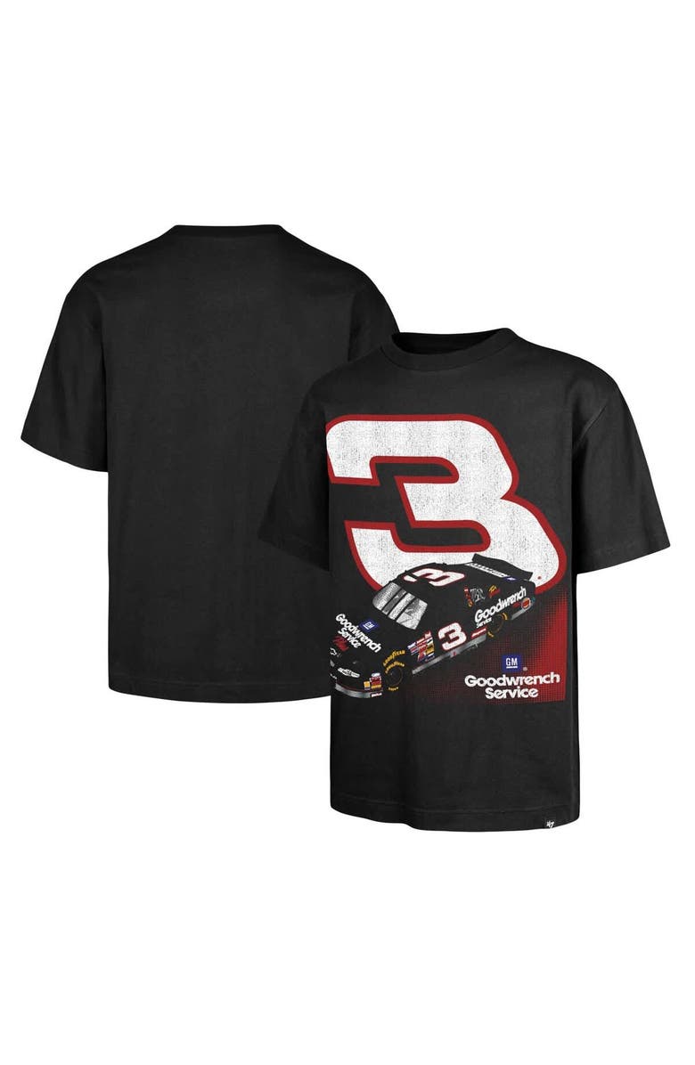 '47 Men's '47 Black Richard Childress Racing #3 Race Day Foundation Heavyweight T-Shirt, Alternate, color, Black