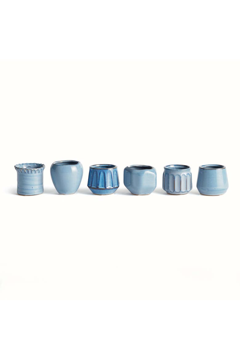 DEZIE MINI POTS Set of 6, Main, color, Blue