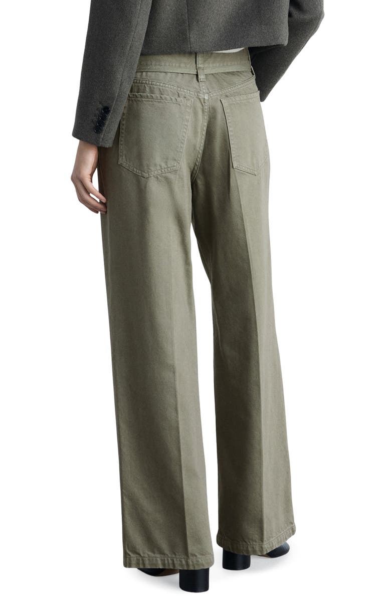MANGO Belt Wide Leg Jeans, Alternate, color,