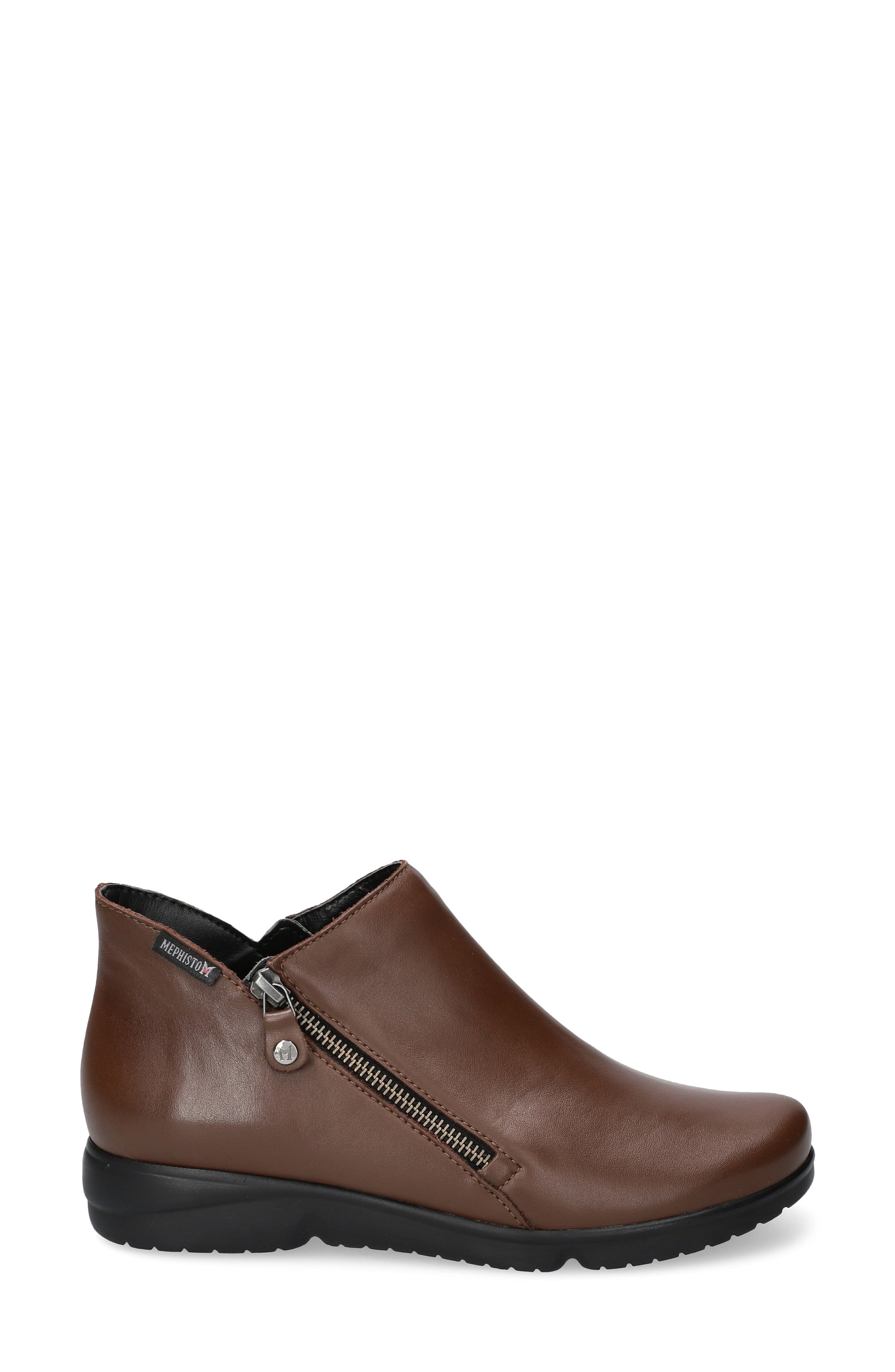 Romia Double Zip Bootie, Alternate, color, BROWN SOFTY 1258