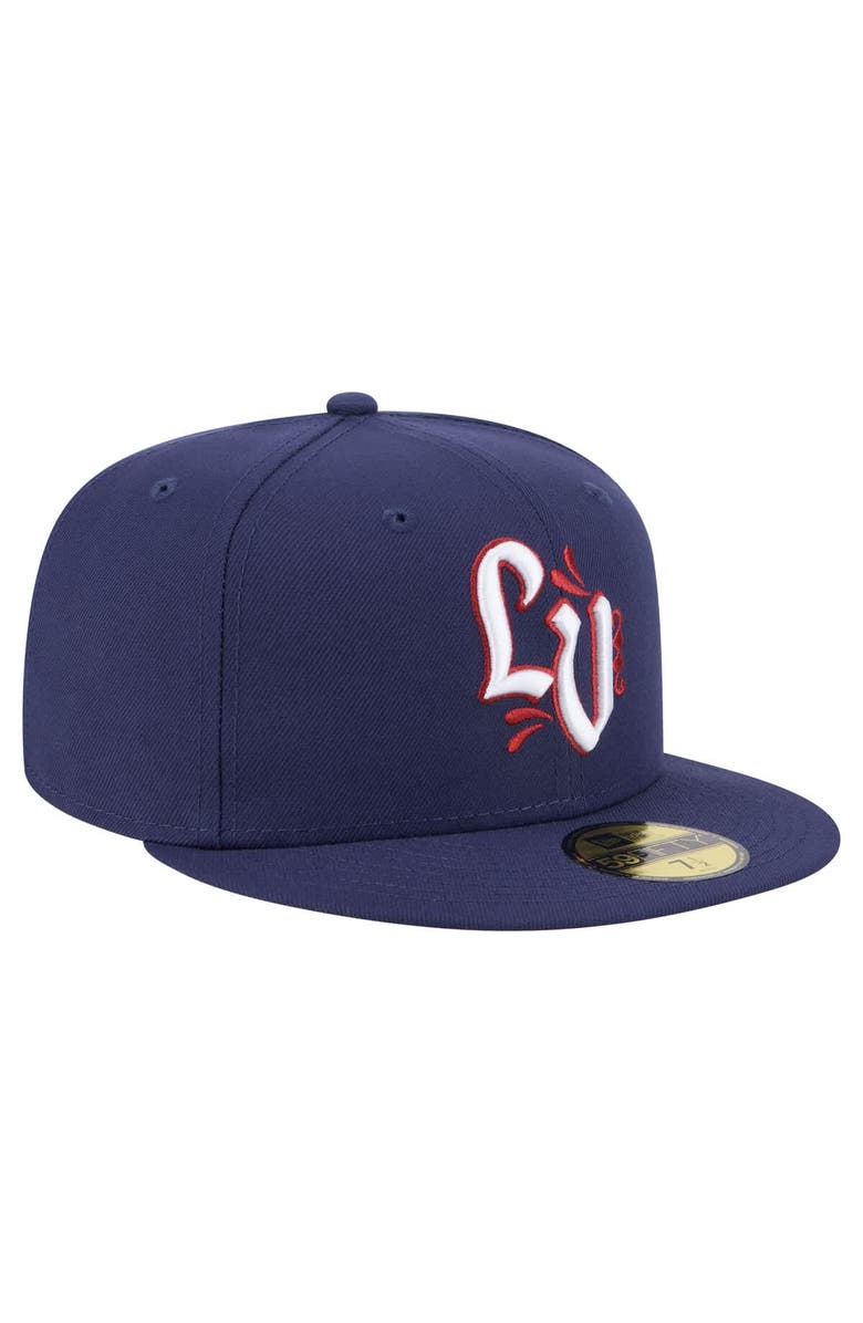 New Era Men's New Era Blue Lehigh Valley IronPigs Authentic Collection 59FIFTY Fitted Hat, Alternate, color, Navy