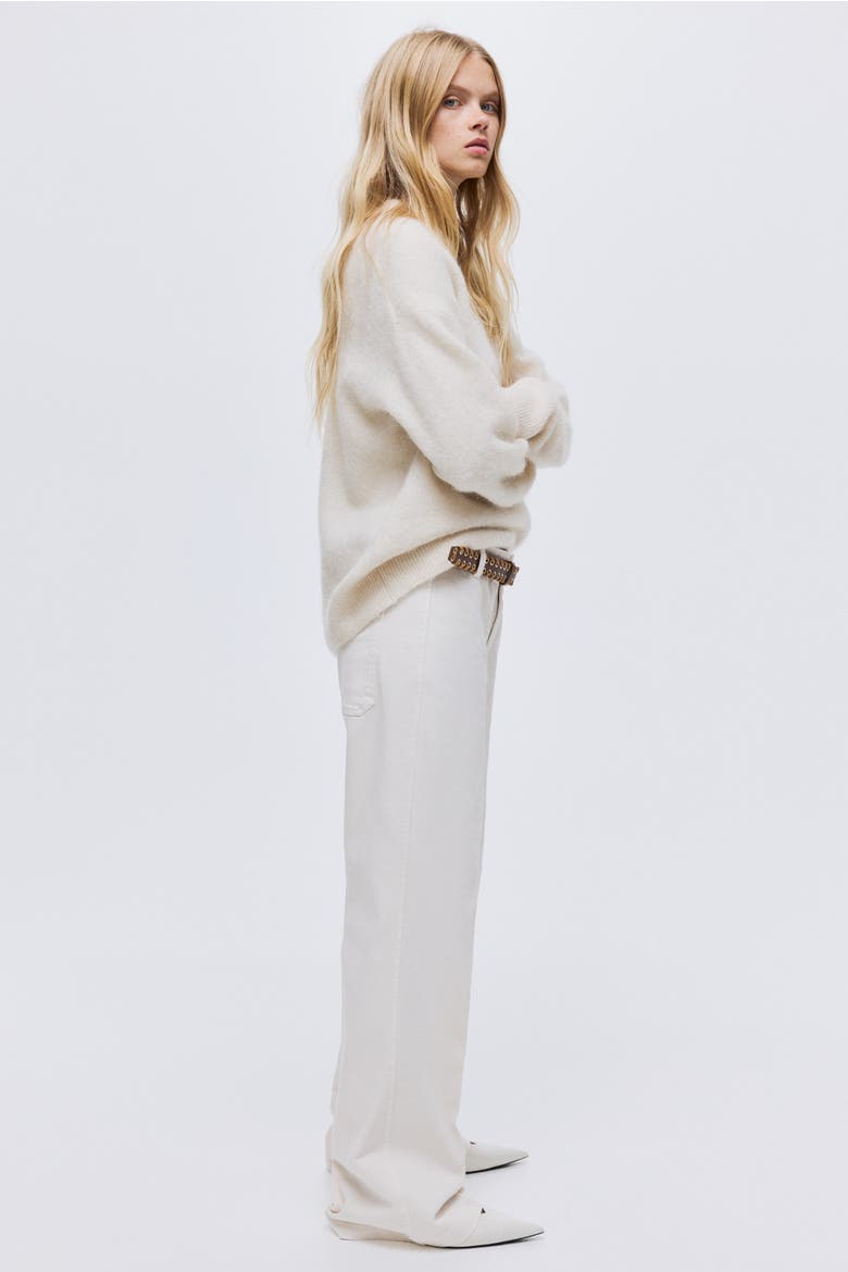 Flared High Jeans, Alternate, color, White