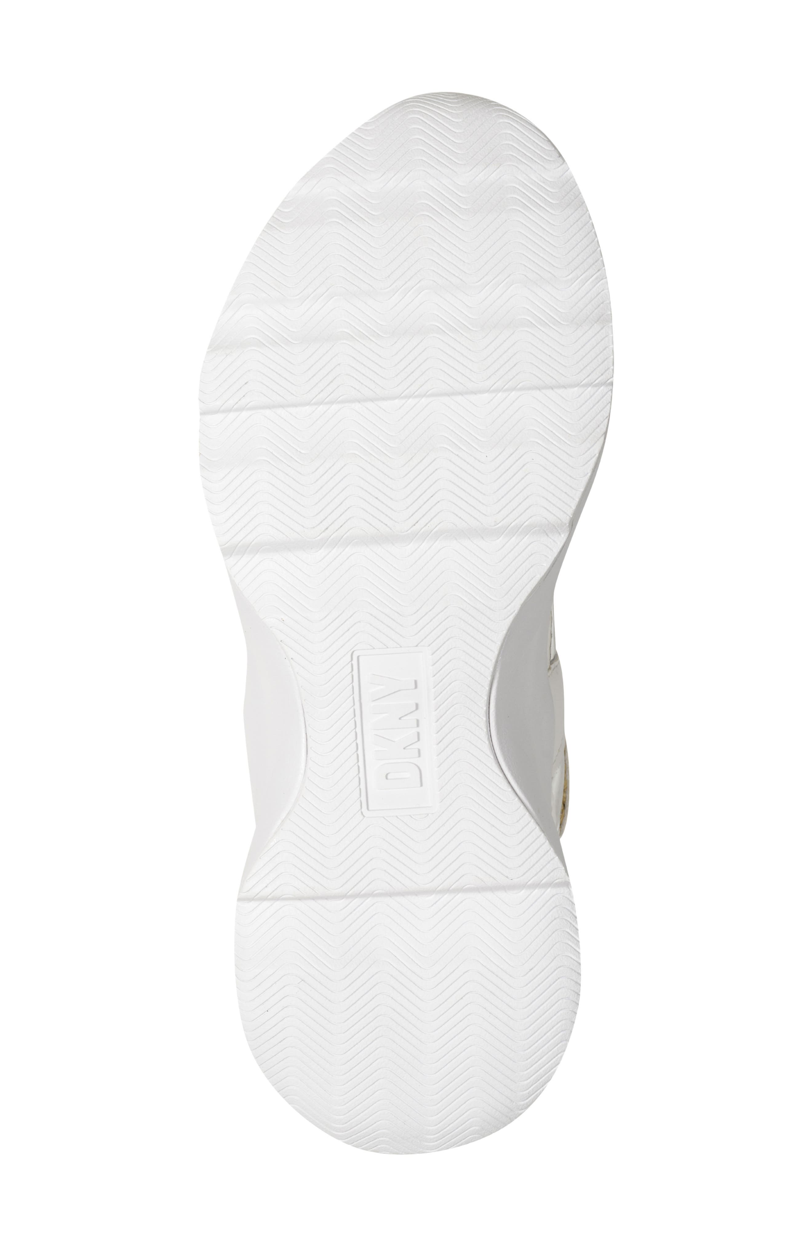 DKNY Juna Wedge Sneaker, Alternate, color, Natural/ White