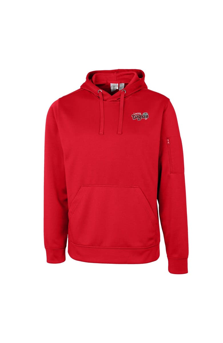 Cutter & Buck Unisex Cutter & Buck Red Lansing Lugnuts Clique Lift Eco Performance Pullover Hoodie Sweatshirt, Alternate, color, 