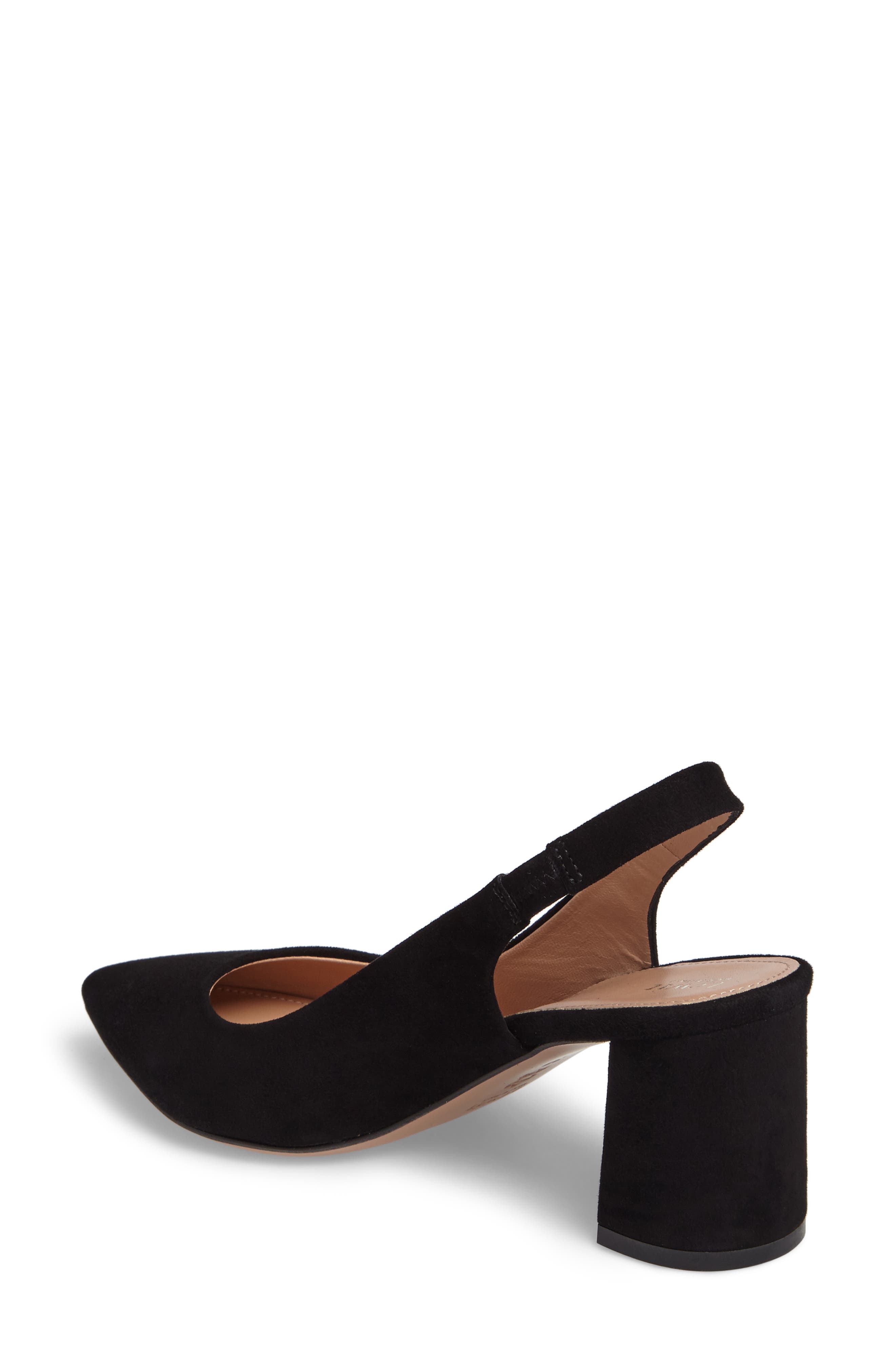 Adriana Slingback Pump, Alternate, color, BLACK SUEDE