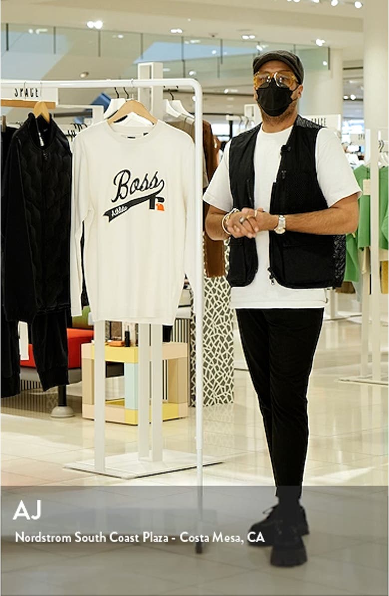 HUGO BOSS x Russell Athletic Ra Long Sleeve Logo Graphic Tee, sales video thumbnail