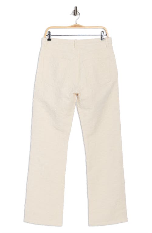 Frame The Jacquard Vertical Straight Leg Jeans In White