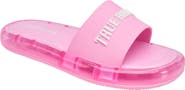 True Religion Rae Logo Strap Jelly Slide