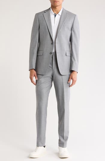 Original Penguin Single Breasted Classic Suit In Gray