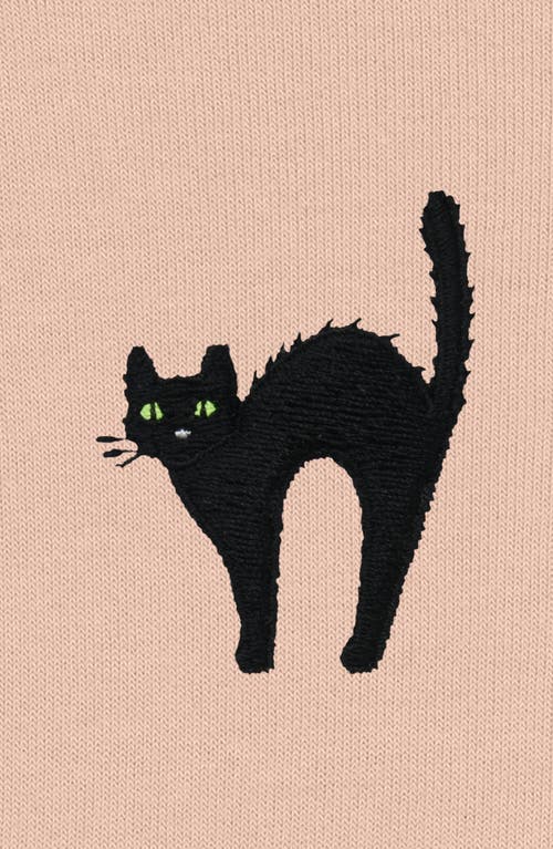 DALIX DALIX BLACK CAT CROPPED FLEECE HOODIE 